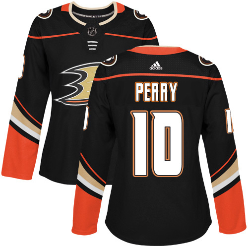 Adidas Anaheim Ducks #10 Corey Perry Black Home Authentic Women’s Stitched NHL Jersey