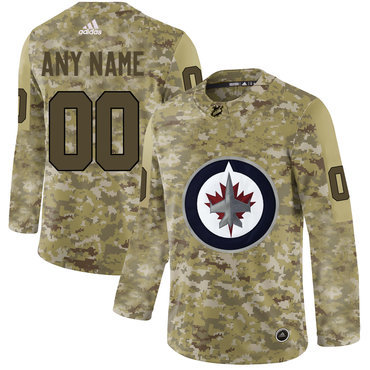 Winnipeg Jets Camo Men’s Customized Adidas Jersey