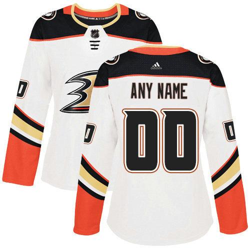 Women’s Anaheim Ducks Adidas White Authentic Custom Jersey